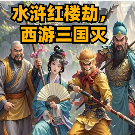 水滸紅樓劫，西遊三國滅
