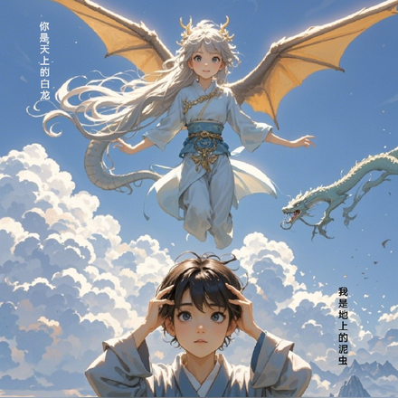 你是天上的白龍，我是地上的泥蟲