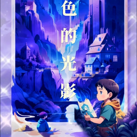 紫色的光影